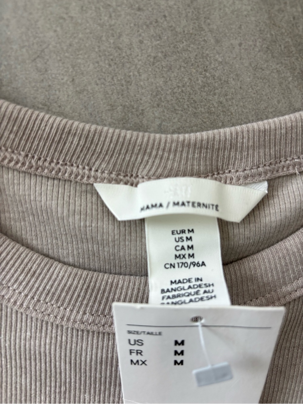 H&M Mama Ribbed Tee - Picture 3 of 3